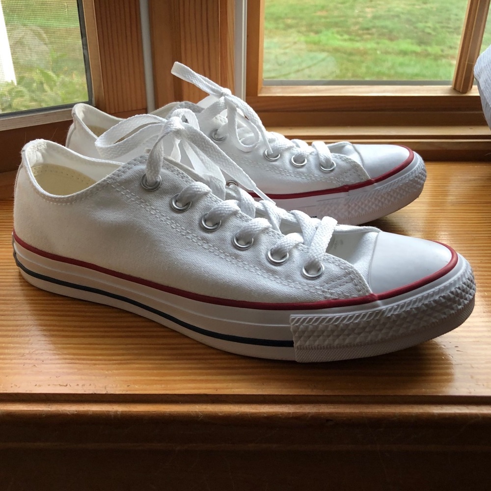 White Converse Low-Tops